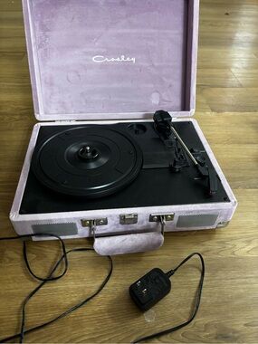 Crosley Portable Suitcase Turntable in Lavender and Black